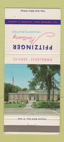 Matchbook Cover - Pfitzinger Mortuary Kirkwood MO 30 Strike