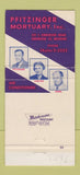 Matchbook Cover - Pfitzinger Mortuary Kirkwood MO 30 Strike
