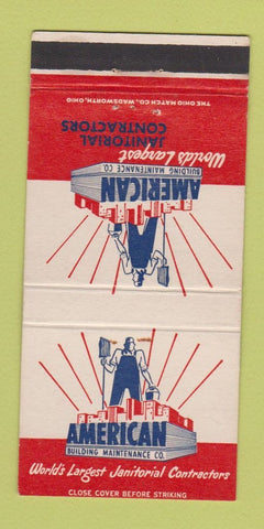 Matchbook Cover - American Building Maintenance Janitorial 30 Strike