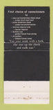 Matchbook Cover - Chesapeake Restaurant Baltimore MD WEAR 30 Strike
