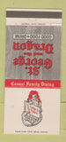 Matchbook Cover - St George and the Dragon Palatine Niles Chicago IL 30 Strike