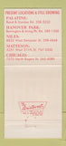 Matchbook Cover - St George and the Dragon Palatine Niles Chicago IL 30 Strike