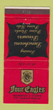 Matchbook Cover - Four Eagles Restaurant  30 Strike