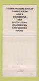 Matchbook Cover - Hofbrau Haus Wilmington IL 30 Strike