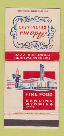 Matchbook Cover - Adams Restaurant Rawlins WY 30 Strike