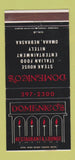 Matchbook Cover - Domenico's Restaurant Omaha NE 30 Strike