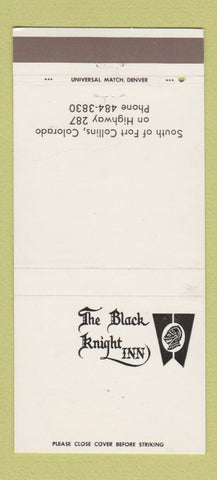 Matchbook Cover - The Black Knight Inn Fort Collins Colorado 30 Strike
