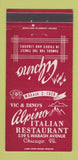 Matchbook Cover - Alpino Italian Restaurant Chicago IL 30 Strike