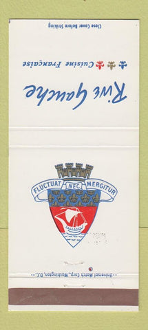 Matchbook Cover - Rive Gauche French Restaurant Washington DC 30 Strike