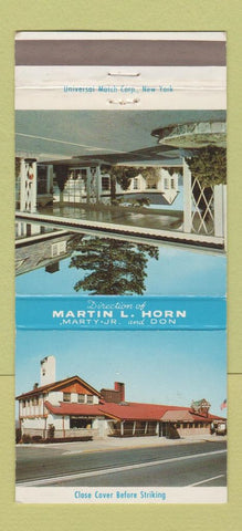 Matchbook Cover - Martin Horn Mayfair Farms West Orange NJ Pals Cabin 30 Strike