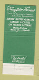 Matchbook Cover - Mayfair Farms West Orange NJ 30 Strike