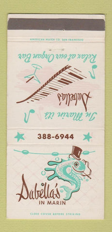 Matchbook Cover - Sabella's Restaurant Marin CA WEAR Mill Valley 30 Strike