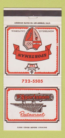 Matchbook Cover - The Sportsman Restaurant Montebello CA 30 Strike