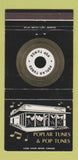 Matchbook Cover Popular Tunes Music 30 Strike