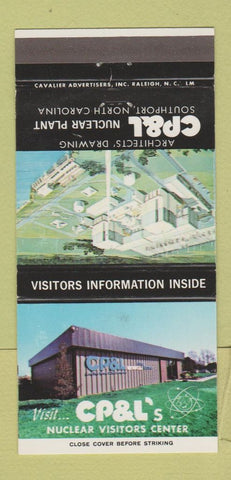 Matchbook Cover - CP&L Nuclear Plant Southport NC 30 Strike