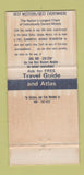 Matchbook Cover - Mount Vernon Motel Escondido CA Best Western 30 Strike