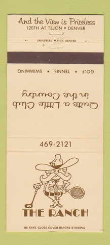 Matchbook Cover - The Ranch Golf Club Denver Colorado 30 Strike
