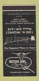 Matchbook Cover - Western Bowling Champaign IL Branding Iron 30 Strike