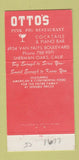 Matchbook Cover - Otto's Pink Pig Sherman Oaks CA 30 Strike