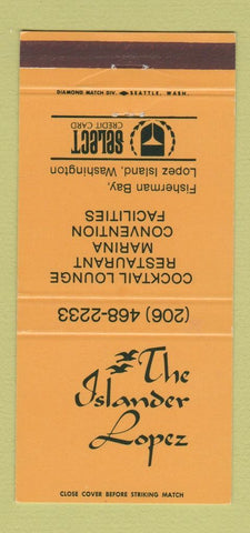 Matchbook Cover - The Islander Lopez Island WA 30 Strike