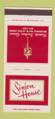 Matchbook Cover - Simon House Milwaukee WI 30 Strike