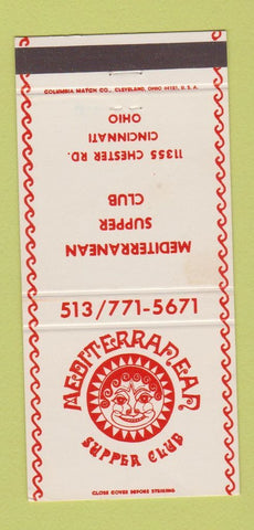 Matchbook Cover - Mediterranean Supper Club Cincinnati OH 30 Strike
