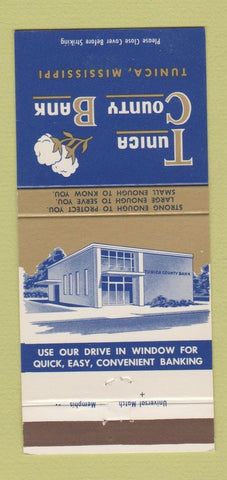Matchbook Cover - Tunica County Bank MS 30 Strike