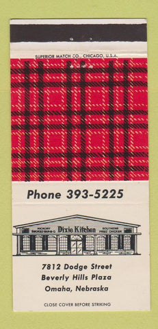 Matchbook Cover - Dixie Kitchen Fried Chicken Omaha NE 30 Strike