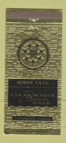 Matchbook Cover - Clearwater Beach Bank Clearwater FL 30 Strike