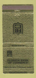 Matchbook Cover - Florida Bank of Commerce Clearwater FL 30 Strike