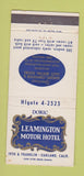 Matchbook Cover - Leamington Motor Hotel Oakland CA 30 Strike