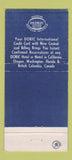 Matchbook Cover - Leamington Motor Hotel Oakland CA 30 Strike