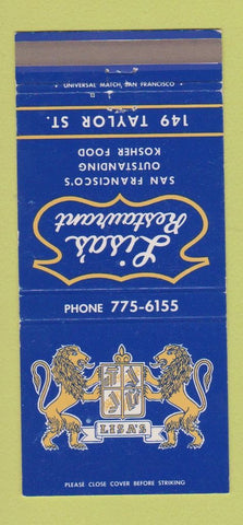 Matchbook Cover - Lisa's Restaurant San Francisco CA 30 Strike