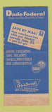 Matchbook Cover - Dade Federal Savings Miami FL 30 Strike