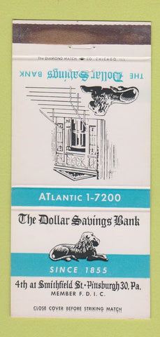 Matchbook Cover - Dollar Savings Bank Pittsburgh PA WEAR 30 Strike