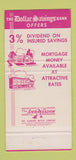 Matchbook Cover - Dollar Savings Bank Pittsburgh PA WEAR 30 Strike