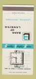 Matchbook Cover - Bank of Lansing MI 30 Strike