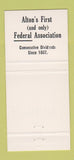 Matchbook Cover - Piasa First Federal Savings Loan Alton IL 30 Strike