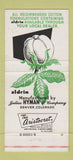 Matchbook Cover - Aldrin DDT Cotton Pest Control Denver Colorado 30 Strike
