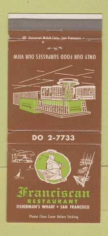 Matchbook Cover - Franciscan Restaurant San Francisco CA 30 Strike