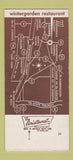 Matchbook Cover - Winter Garden Carpentersville IL WEAR SAMPLE 30 Strike