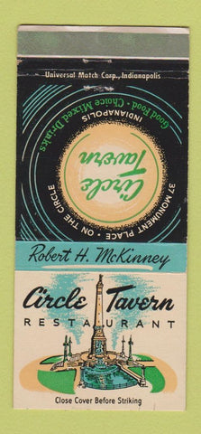 Matchbook Cover - Circle Tower Restaurant Indianapolis IN 30 Strike