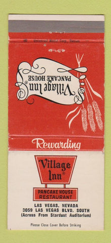 Matchbook Cover - Village Inn Pancakes Las Vegas NV 30 Strike