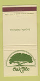 Matchbook Cover - Oak Tree La Jolla CA 30 Strike