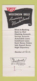 Matchbook Cover - Farmers and Merchants State Bank Wisconsin Dells WI 30 Strike