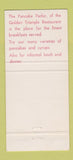 Matchbook Cover - Pancake Parlor Tampa FL WEAR 30 Strike