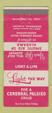 Matchbook Cover - Spastic Aid Birmingham AL Cerebral Palsy  WEAR 30 Strike