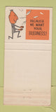 Matchbook Cover - Metropolitan Steel Brooklyn NY WEAR 30 Strike