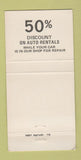 Matchbook Cover - Aero Motors Los Alamitos CA 30 Strike