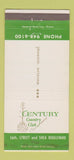 Matchbook Cover - Century Country Club Phoenix AZ WEAR 30 Strike